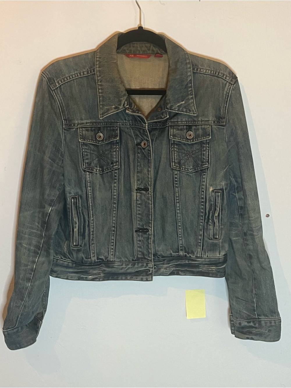 X2 Women's Distressed Blue Denim Jacket
